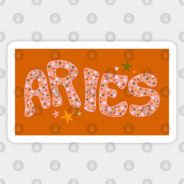 Starry Aries Magnet by Doodle by Meg
